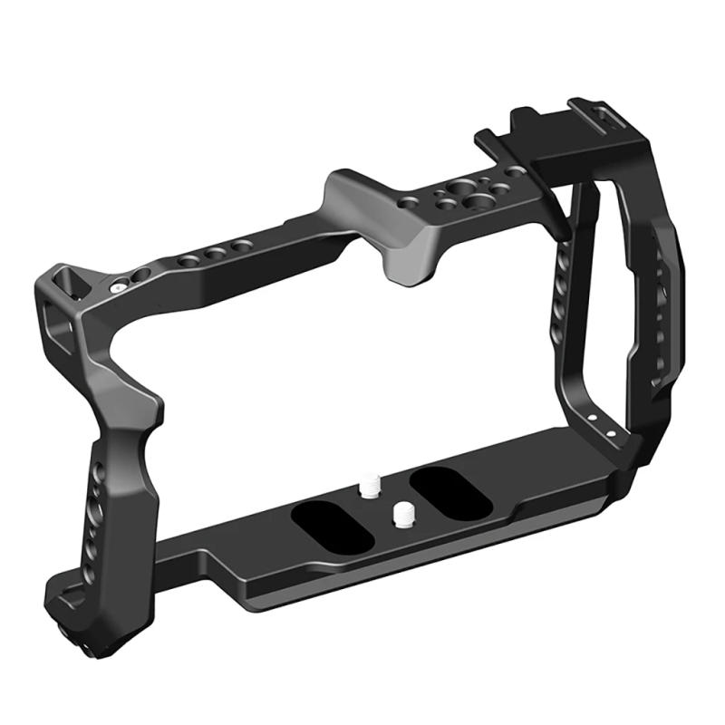 Description Picture 5 of itemCamera Cage for BMPCC 6K Pro with Cold Shoe Mount 1/4 3/8 Screw Hole Expansio for Blackmagic Pocket Cinema Camera 6K Pro DSLR