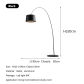 Black H220 L190cm