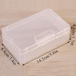Mini Plastic Box Rectangular Box Translucent Box Jewelry Beads Container Tools Accessories Box Storage boxes Organizers Case