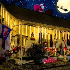 32/24/16/8 Tubes Meteor Shower Led String Light Street Garland Christmas Tree Decorations for Outdoor New Year Fairy Garden Lamp