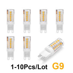 Brightest G9 LED Lamp AC 220V 3W Ceramic SMD2835 LED Bulb 360 Beam Angle Chandelier Light Spotlight Replace Halogen Lights