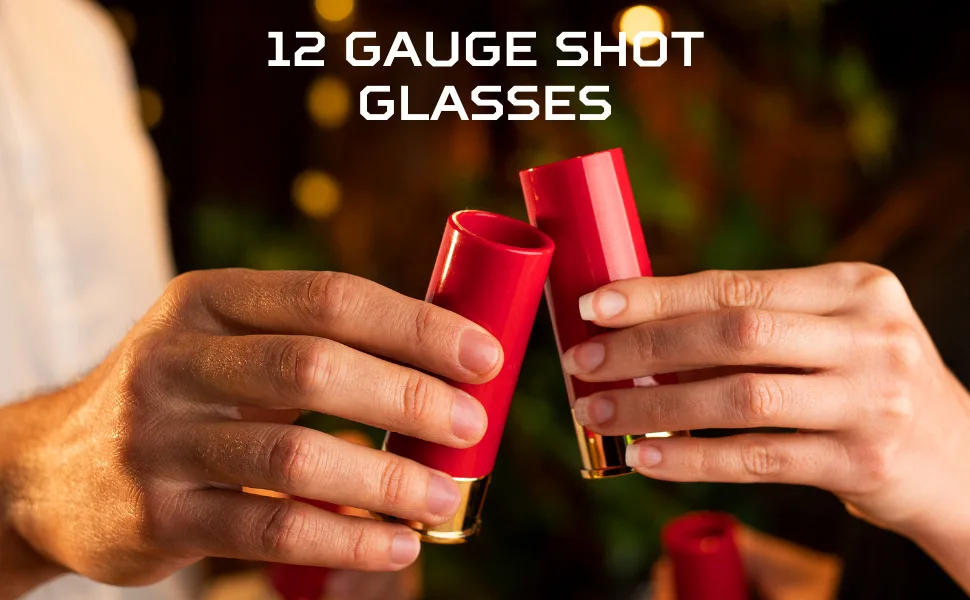 Description Picture 5 of item4PCS/Set 36ML Shot Glass Drinking Cup Creative High Quality Plastic Shotgun Bullet Shape Water Wine Glass Party Drinkware Gift
