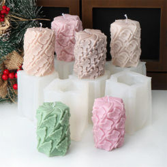 3D Christmas Tree Santa Claus Candle Silicone Molds DIY Christmas Decor Soap Making Festive Aromatherapy Candle Supplies