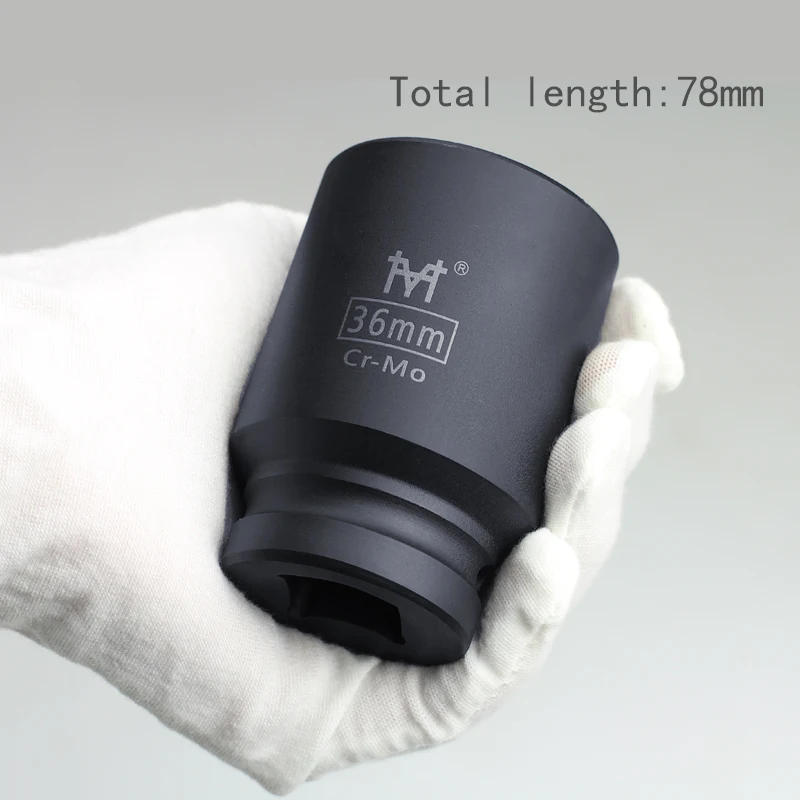 Description Picture 3 of item3/4" Deep Impact Socket 78mm Length Cr-Mo Steel Air Sockets Wrench Head Nut Socket Pneumatic Wrench Head