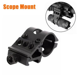 Airsoft 25.4mm Quick Release Offset Flashlight Scope Mount 20mm Picatinny/Weaver Rail 45 Degree Sight Hunting Gun Accessories
