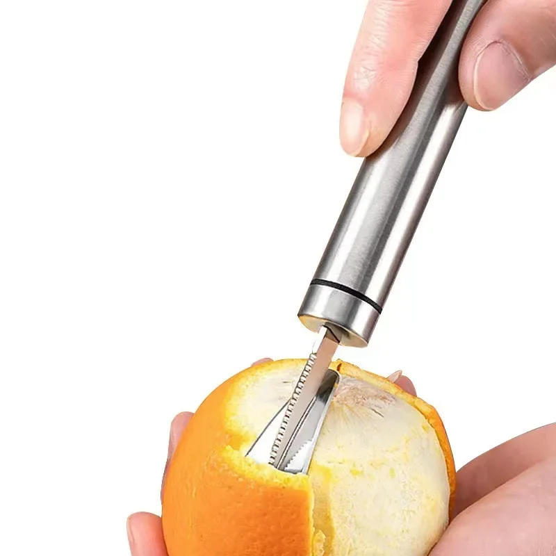Description Picture 5 of item1pc orange peeler, 304 stainless steel orange peeler, simple lemon peeler, vegetable and fruit tools, kitchen tools