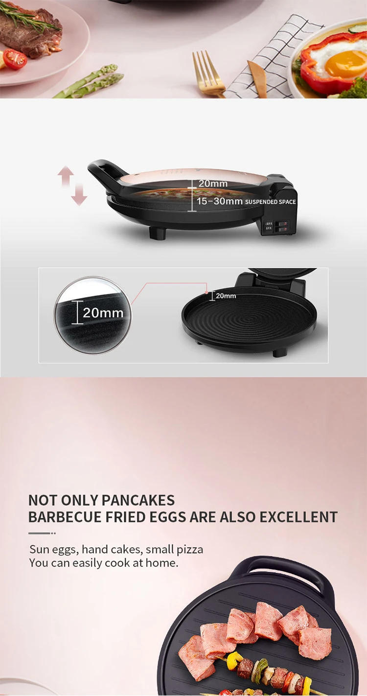 Description Picture 6 of itemNew 2024 Electric griddle home skillet to deepen and increase double heating of pancake pan