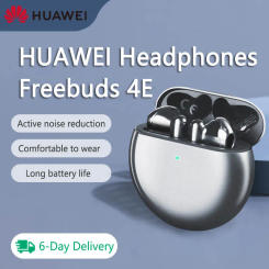 Original Huawei FreeBuds 4E Earphones Bluetooth 5.2 True Wireless Headphone Open-fit Active Noise Cancellation 2.0 Earbuds