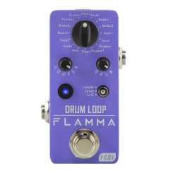 FLAMMA FC01 Drum Looper Pedal Guitar Drum Loop Effects Pedal With 20 Minutes Recording 16 Drum Grooves Tap Tempo