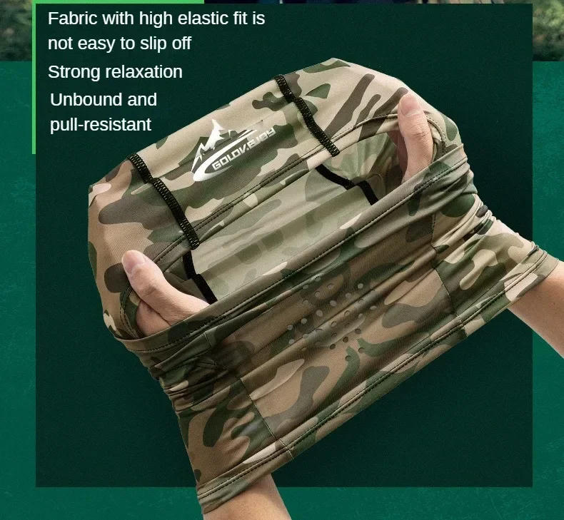 Description Picture 5 of itemHiking Scarves Mask Cycling Balaclava Full Cover Face Mask Cap Quick Dry Lycra Sun Ultra UV Protection Outdoor Ski Hunting