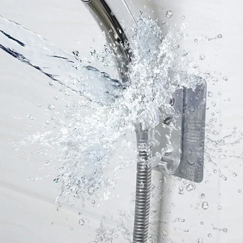 Description Picture 6 of itemStrong Adhesive 90° Aluminum Wall Gel Mounted Shower Head Holder Adjustable Bathroom Accessories Stand Bracket