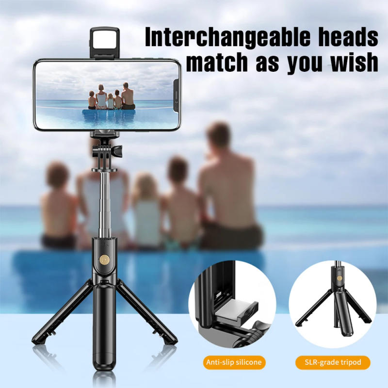 Description Picture 4 of itemWireless Selfie Stick Tripod Stand with Light Bluetooth Remote Extendable Tripod for iPhone Mobile Phone Tiktok Live Streaming