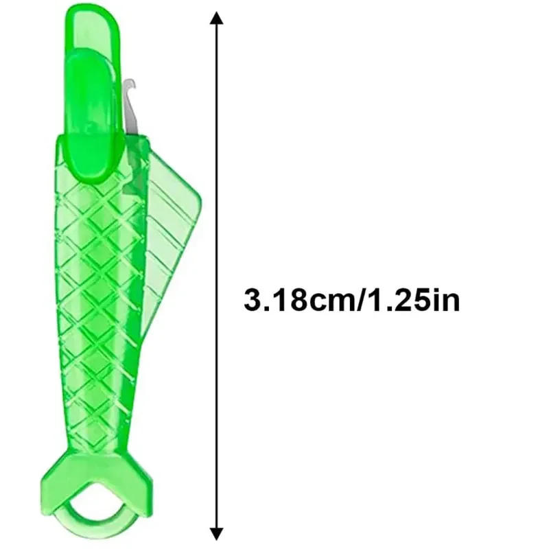 Description Picture 2 of itemSmall Fish Plastic Needle Threader Leather Craft Tools Quick Thread Guide Press Fabrics for Sewing Machine Household Type Arts