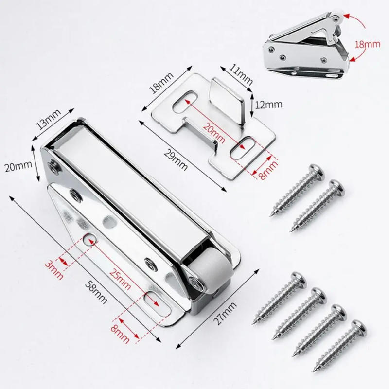 Description Picture 3 of itemHome Furniture Hardware Slide Locker Door Bouncer Cabinet Door Suction Door Buckle Sliding Door Catcher