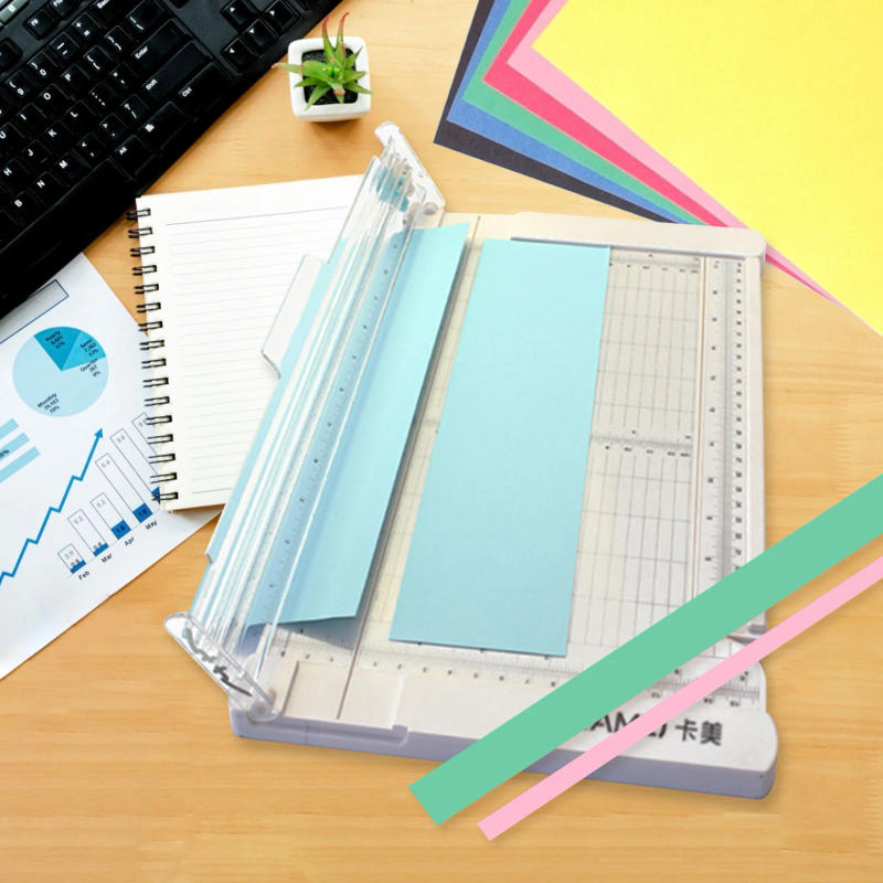 Description Picture 6 of itemMini Paper Trimmer Guillotine Cutter 6 Inch (152mm) Cut Length Desktop Paper Cutting Machine w/ Security Cutter Head Side Ruler