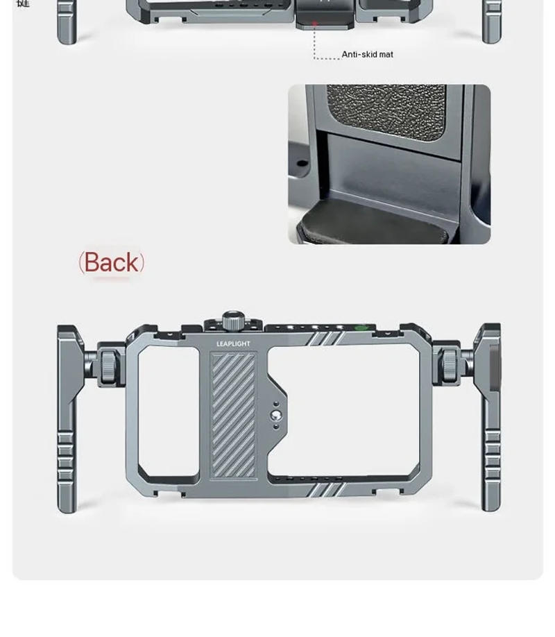 Description Picture 5 of itemLeaplight Universal Handheld Smart Phone Cage for Iphone 15 14 Pro / Pro Max Samsung Huawei Video Cage Mobile Phone Stabilizer