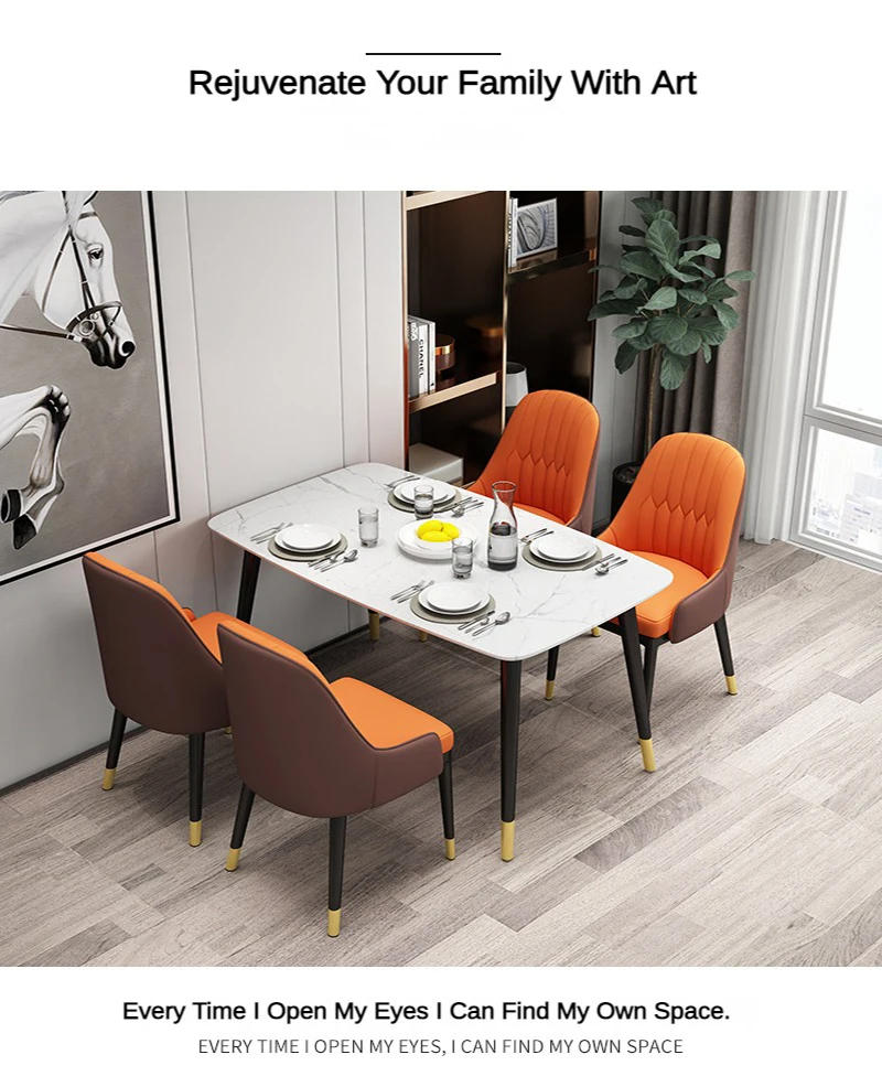 Description Picture 4 of itemNordic Modern Dining Chairs Work Computer Comfort Fallow Desk Dining Chairs Bedroom Living Room Sillones Salon Home Furniture QF