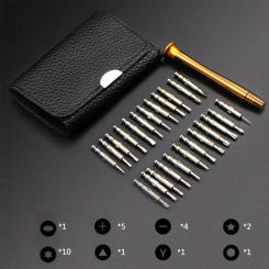 Portable 25 In 1 Mini Precision Screwdriver Set Magnetic Head Electronic Torx hand Tools Poket Kit for Phone Camera Watch Repair