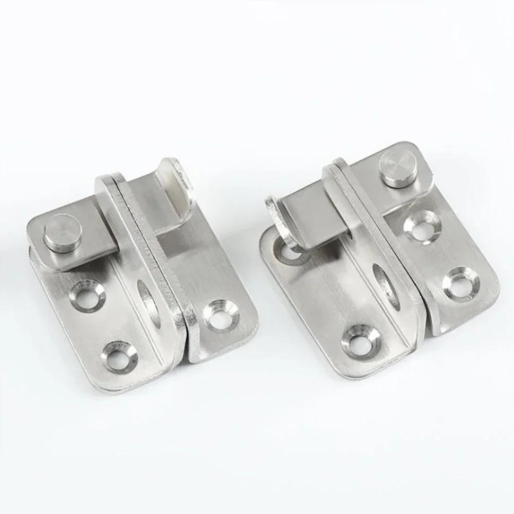 Description Picture 2 of item1Pc Thick Stainless Steel Door Buckle Cabinet door Hanging buckle Bolt safety bolt Sliding Hasp Pet cage  lock  latch