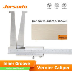 26-200mm Inner Groove Vernier Caliper Inner Diameter Calipers Stainless Steel Long Claw Inner Diameter Measuring Tool 10-160mm