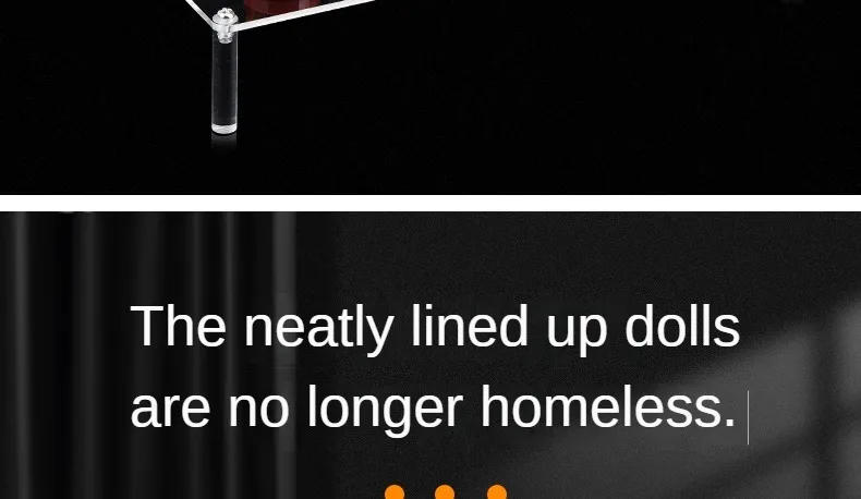 Description Picture 3 of itemAcrylic Display Stand Ransparent Ladder Shelf Hand-made Figure Toy Animation Car Model Blind Box Perfume Storage Model Stand