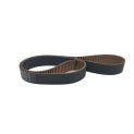 Non-Slip S2M 260 Timing Belt S2M-6 Wear Resistant Closed-loop Rubber Timing Belts Width 6mm 8mm 12mm STD Black Synchronous Belt