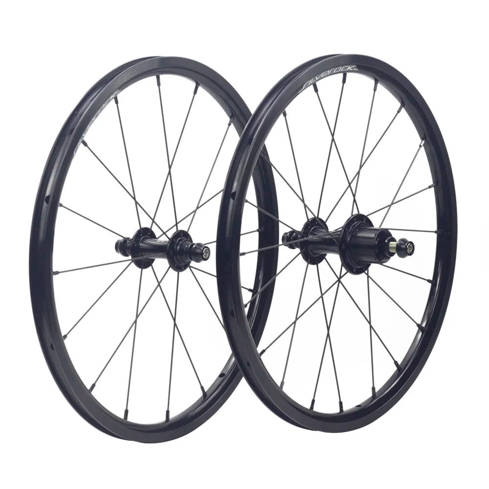 Description Picture 4 of itemSILVEROCK-Folding Bike Alloy Hub, 6 Pawls Wheels Axle, External 5 to 7Speed Front 74mm Rear 112mm for Brompton Folding Bikes NBK