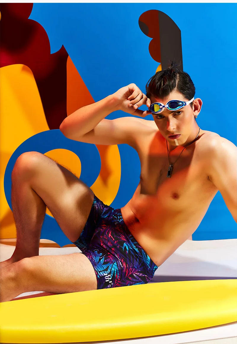 Description Picture 4 of itemMens Jammers Swimming Trunks Beach Shorts Swim Surf Trunks Quick Dry Summer Surf Swimwear Triathlon Sports Swimsuit