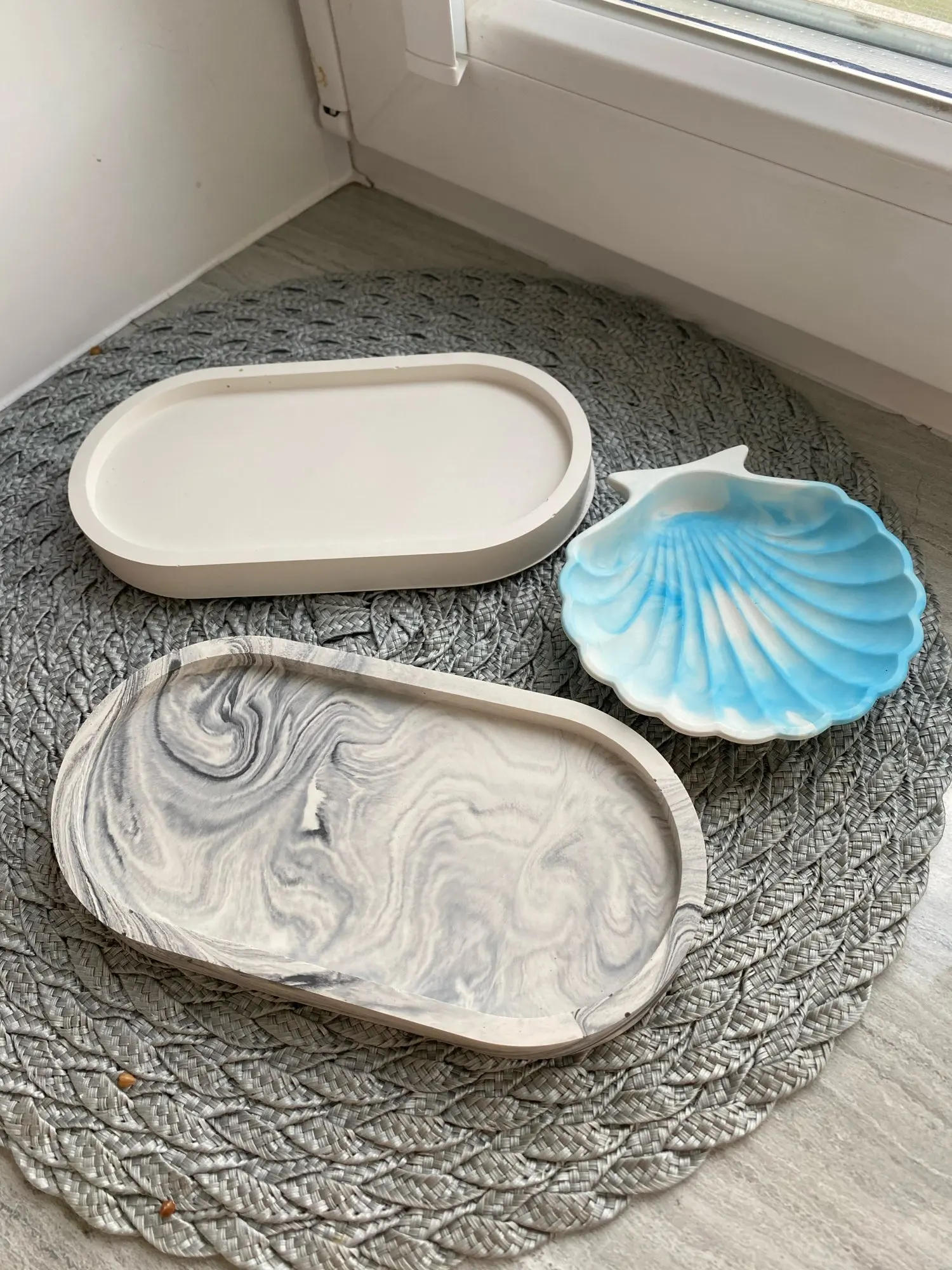 Description Picture 6 of itemDIY Storage Box Silicone Mold Oval Tray Coaster Gypsum Concrete Mold Aromatherapy Candle Cup Mold Craft HOME Decor