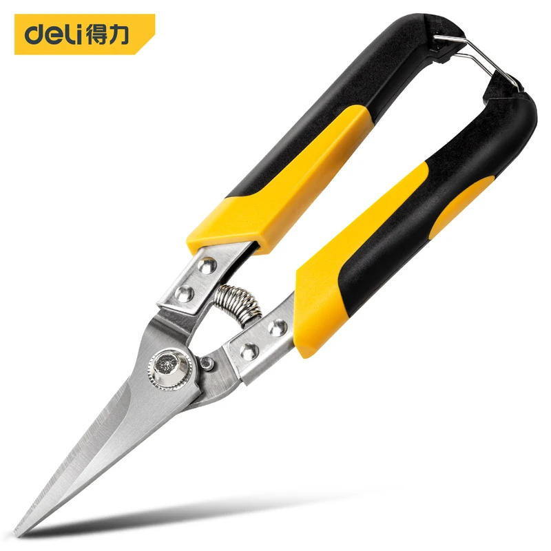 Description Picture 2 of item1Pc 8.5 Inch Stainless Steel Metal Scissors Cutter Industrial Work Multi-function Straight Curved Blade Keel Scissors Hand Tools