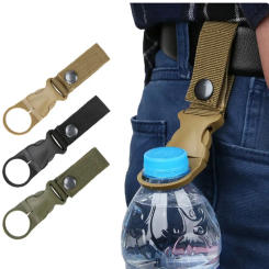 Molle Webbing Backpack Buckle Carabiners Attach Quickdraw Water Bottle Hanger Holder Outdoor Camping Hiking Climbing Accessories
