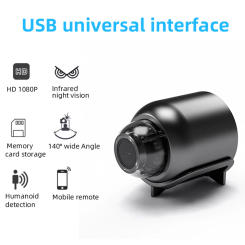 Mini Camera Wireless  Camera 1080p 140° Wide Angle CCTV Wifi Camera  HD Night Vision remote monitoring