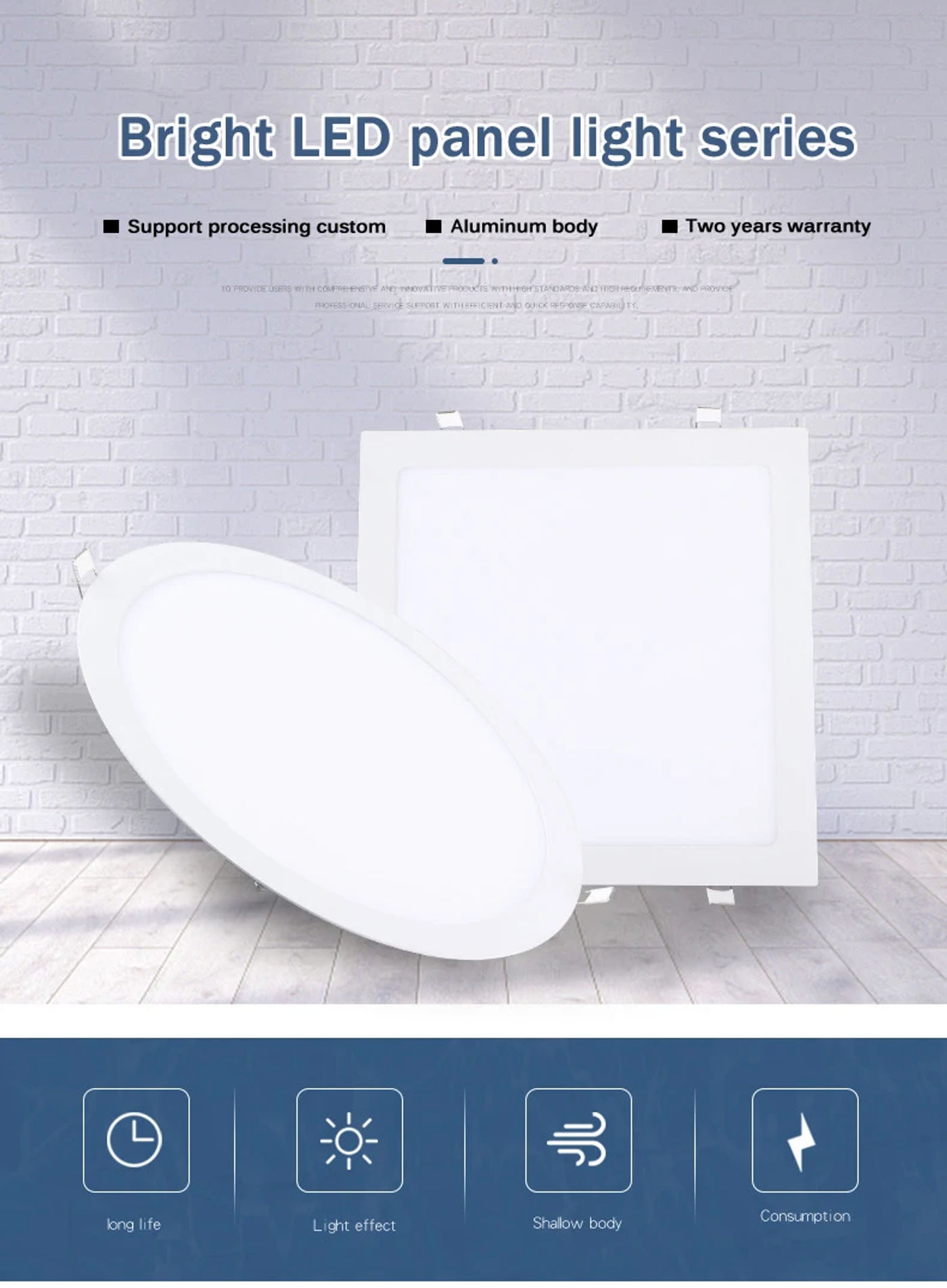 Description Picture 2 of itemNEARCAM Embedded LED Panel Light Concealed Ceiling Light 3W6W12W15W18W Household Downlight Flat Light Commercial Ceiling Light