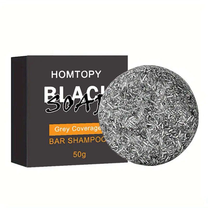 Description Picture 5 of itemHair Darkening Shampoo Soap Bar Bamboo Charcoal Repair Dye Hair Conditioner Body White Gray Organic Color Hair Face Hair Na L1Q3