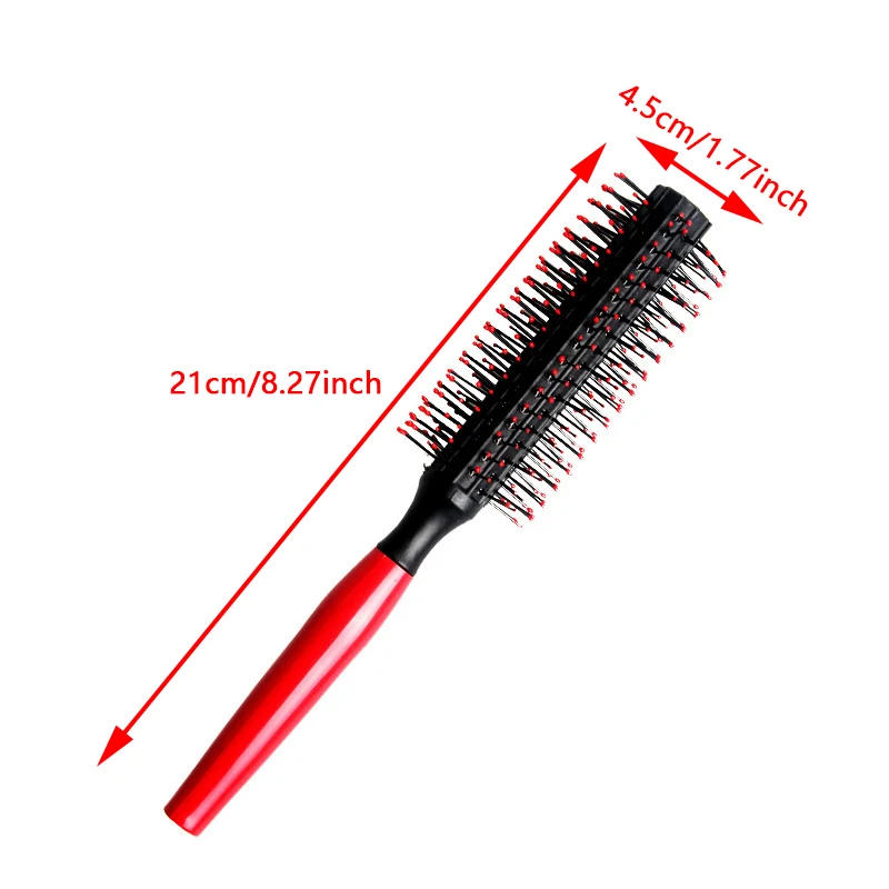 Description Picture 6 of itemSpiral Professional Plastic Round Brush Quiff Roller Curly Hair Comb Hairstyle Massager Hairbrush Dressing Salon Barber Comb