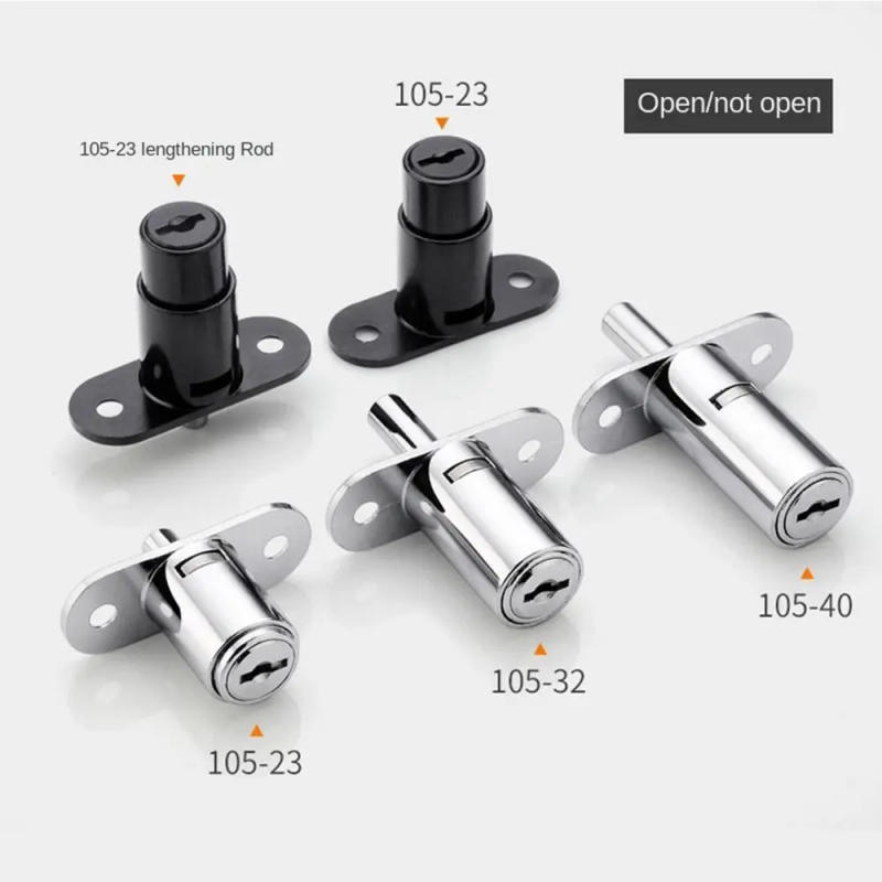 Description Picture 4 of itemNew Zinc Alloy Sliding Door Locks With Keys Lengthening Window Security Lock Security Antitheft Cabinet Catches Cupboard