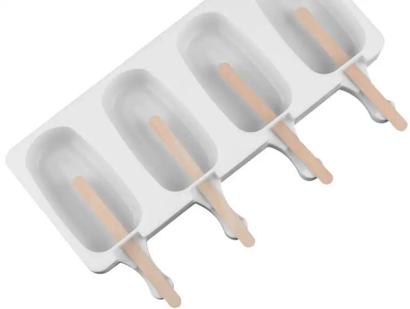 Description Picture 6 of item4 Cell Silicone Ice Cream Mold Ice Pop Cube Popsicle Barrel Mold Dessert Freezer Juice DIY Mould Maker Tools with Popsicle Stick