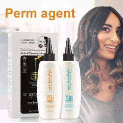 Cold Perm Permanent Wave Curl Curly Perm Cream Liquid Cold Wave Hair Perm Solution for Resistant To Natural Hair ????? ???