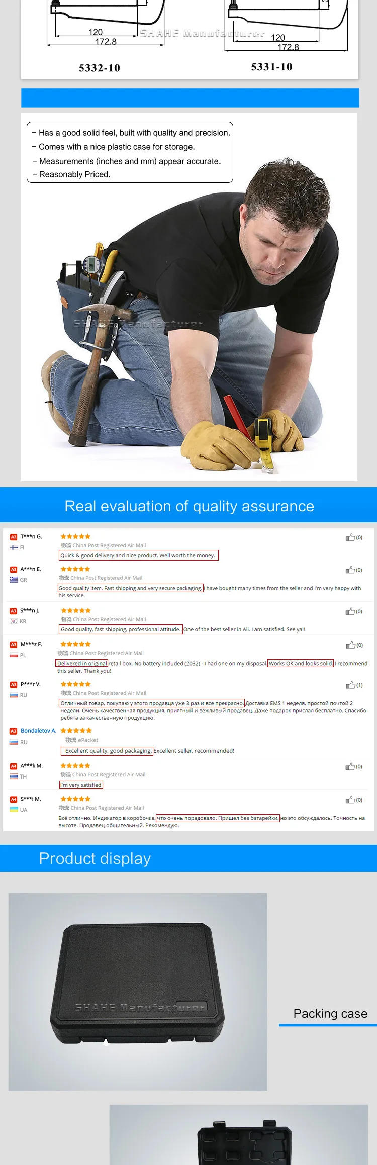 Description Picture 4 of itemPaper Measurement Tool 0-10/25 mm 0.01mm High Accuracy Digital Thickness Gauge Measuring & Gauging Tools