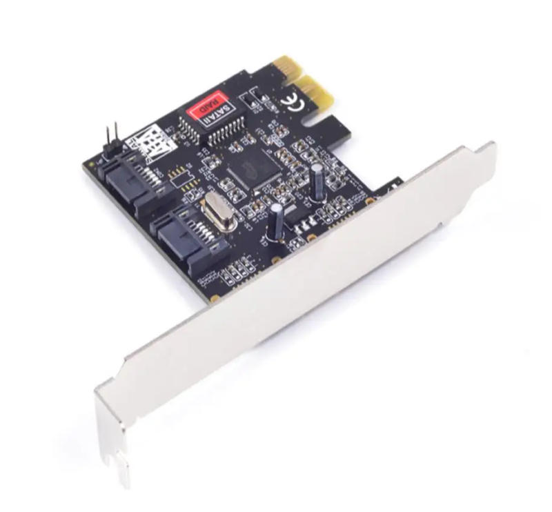 Description Picture 3 of itemPCIe X1 To 2 Port SATA2.0 3G/bps Raid Controller Card SIL3132 Chipset for Silicon sata Adapter Add on Card chia coin