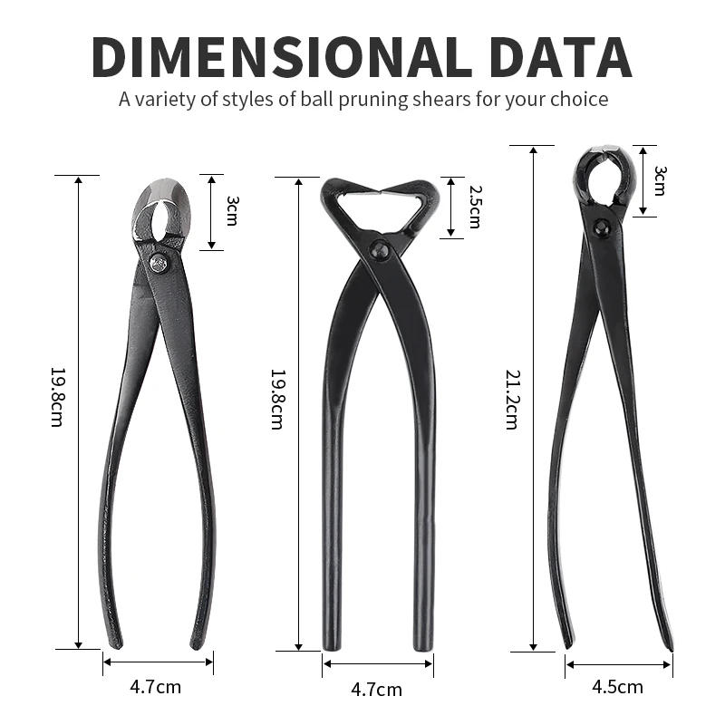 Description Picture 3 of itemOnnfnag Profissional Root Cutter Bonsai Cutter Concave Edge Scissors Steel Bonsai Tools for Pruning Bonsai Tree Brunches Knots