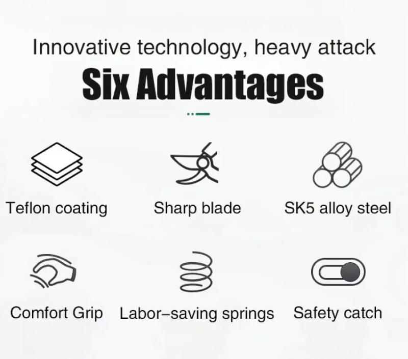 Description Picture 5 of itemPowerful Grape branch labor-saving thick branch shears Special fruit tree shears Garden Pruning Shears Bonsai greening scissors