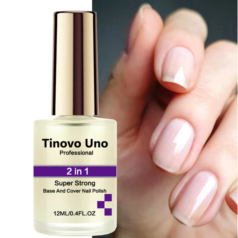 Description Picture 2 of itemTinovo Uno 2 IN 1 Super Strong Base Coat Top Nail Polish Strengthener 12ML Nail Growth Instant Gloss Nail Hardener Fast Drying
