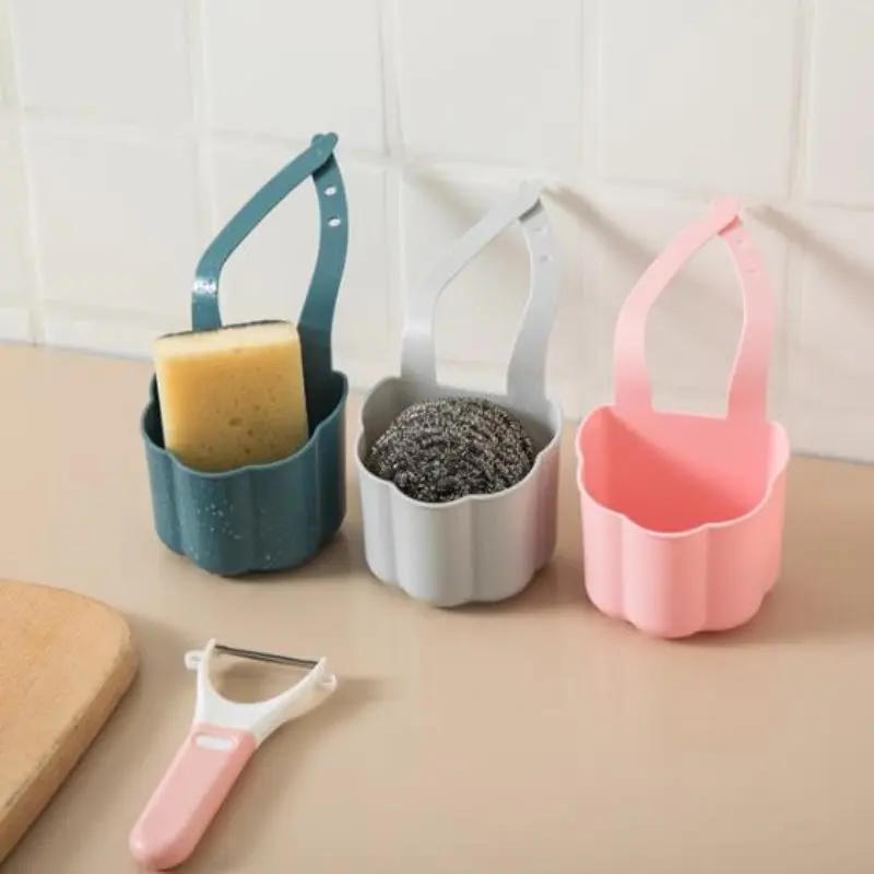 Description Picture 3 of itemKitchen Sink Drain Rack Soap Sponge Holder Hanging Storage Basket for Bathroom Adjustable Faucet Holder Kitchen Accessories