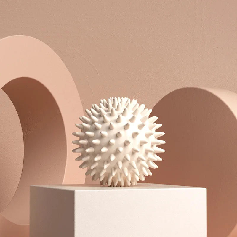 Description Picture 3 of item6cm PVC Spiky Massage Ball Sport Fitness Foot Pain Relief Plantar Fasciitis Yoga Fascia Massage Ball Neck Muscle Relaxation Ball