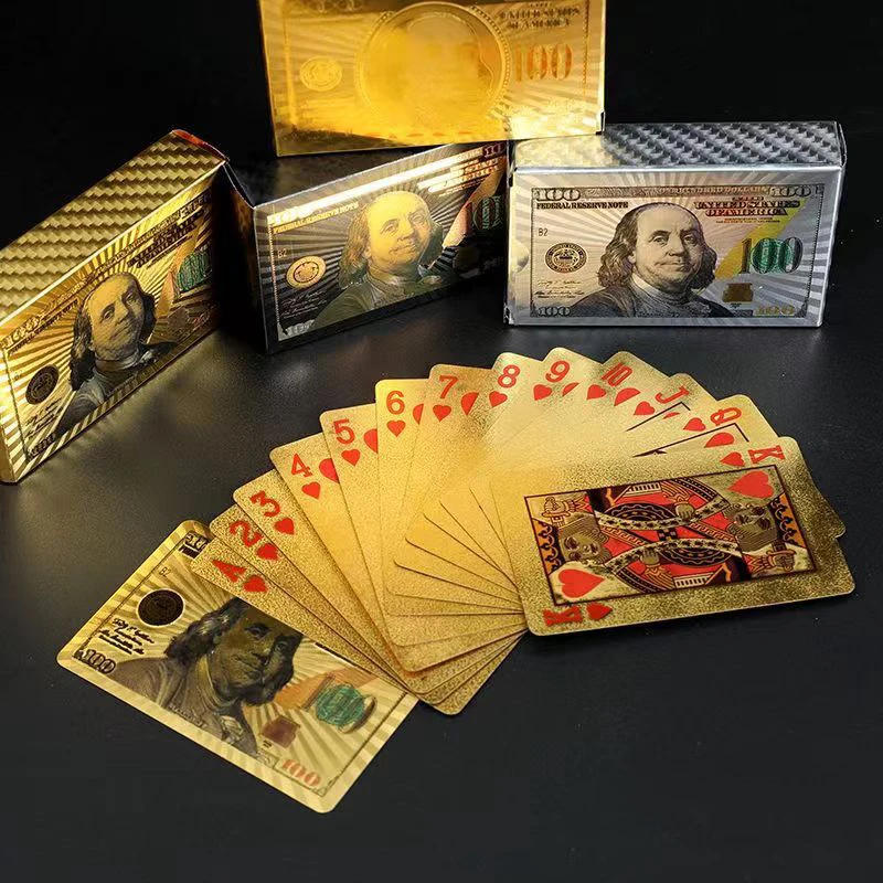 Description Picture 5 of itemPoker Playing Cards Waterproof Gold Game Card Group PVC Suit Magic Dmagic Package Board Game Gift Collection