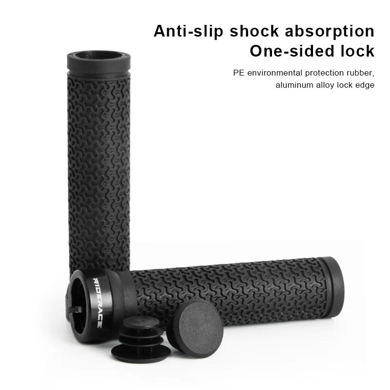 Description Picture 5 of itemRIDERACE Bicycle Handle Bar Grips MTB Mountain Bike Single-sided Locking Handlebar Cover Rubber Non-slip Cycling Accessories