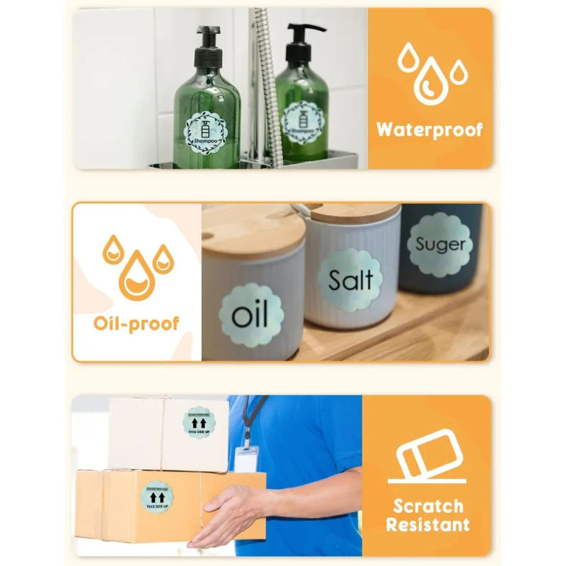 Description Picture 6 of item500-1000 Pcs Phomemo Thermal Label Paper Round Sticker Waterproof Label for Gift Kids Stickers School Supplies for 241 Printer