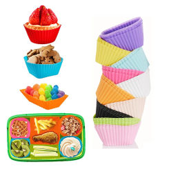 4 Pcs Silicone Lunch Box Dividers, Bento Bundle Dividers For Kids Accessories