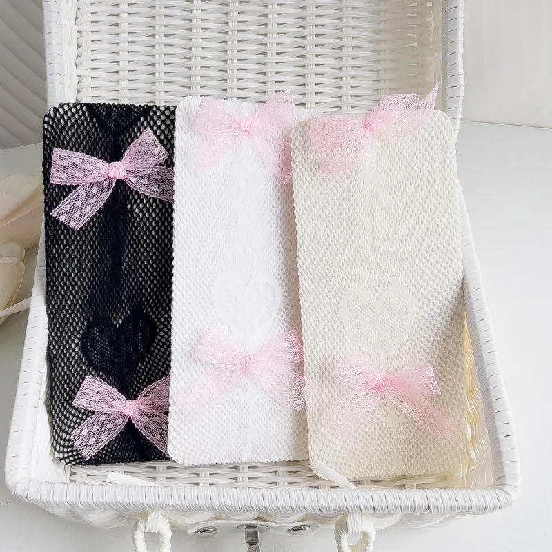 Description Picture 3 of itemPink Velvet Bow Embroidery Pearl Tights Pantyhose Fashion Women Tights JK Lolita Styles Sweet Girls Kawaii Cute Tights Wholesale